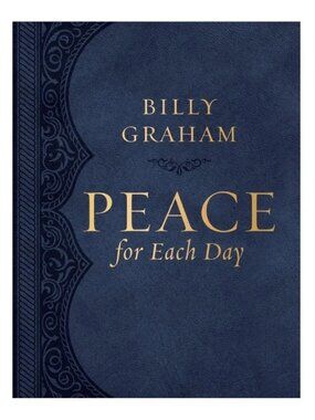 Billy Grahma Peace for Each Day, Leathersoft Devotional Journal NWT